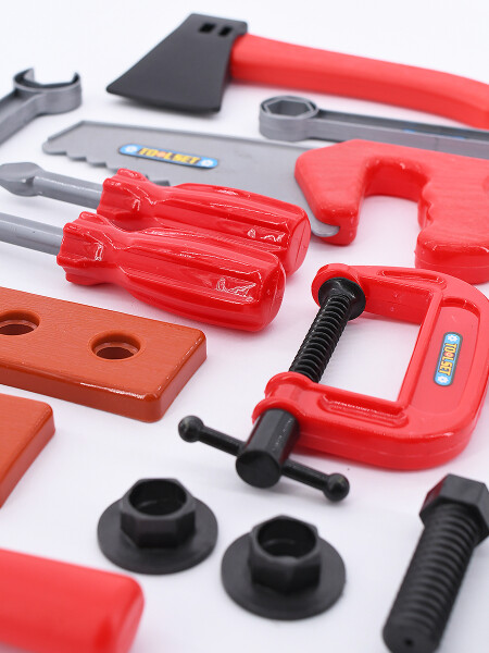 VALIJA CON HERRAMIENTAS ROJO