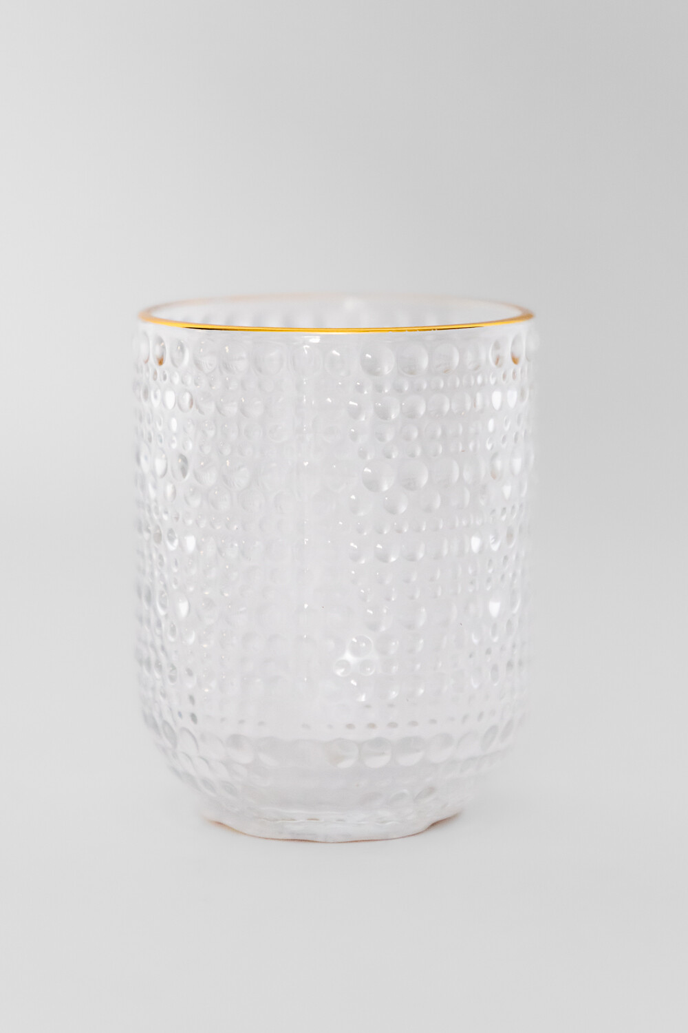 Vaso Bajo Dots Borde Dorado Estampado 4