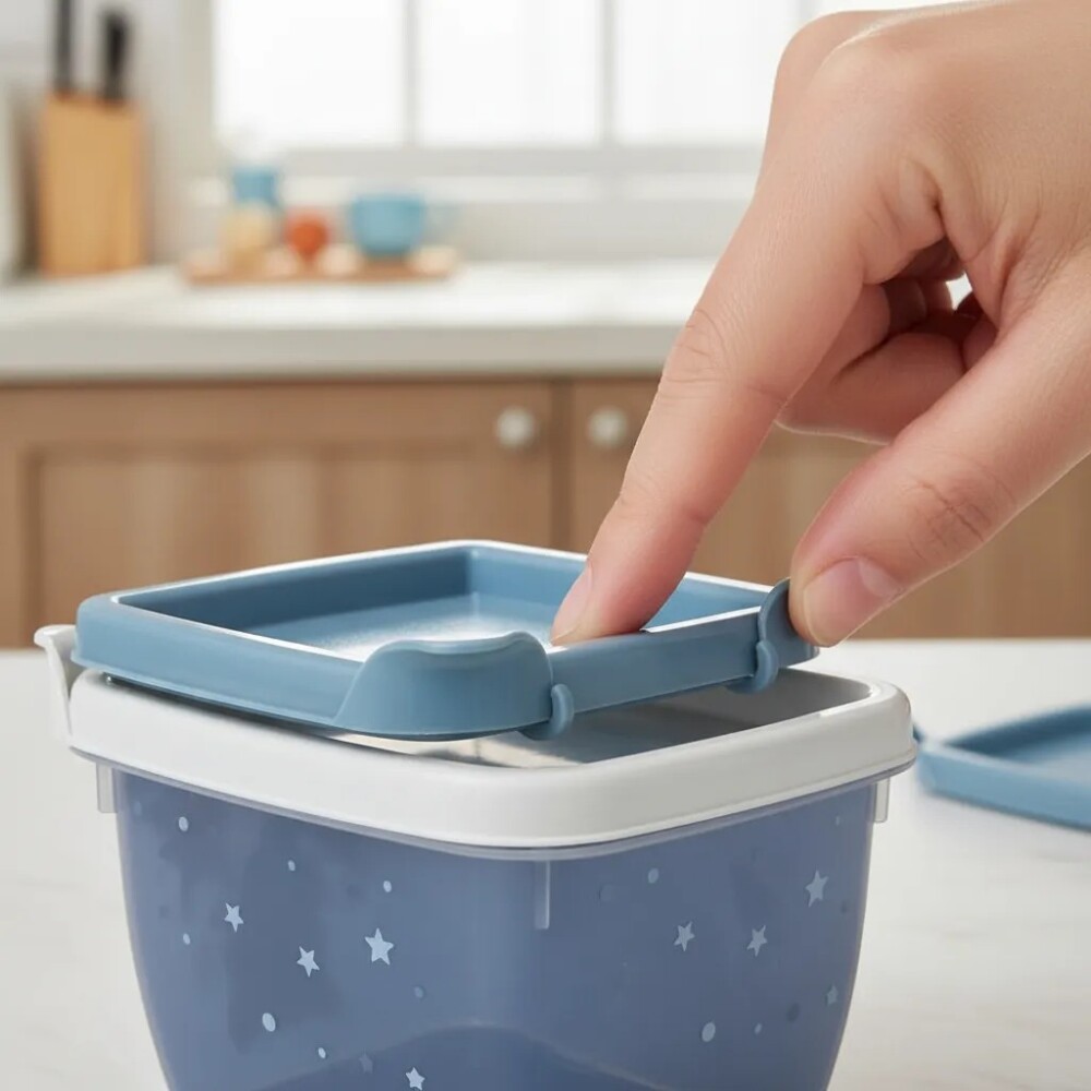 Set x3 tupper diseños cohete espacio