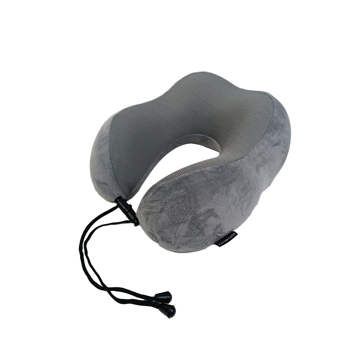 Almohada de viaje con memoria y funda - Gris 