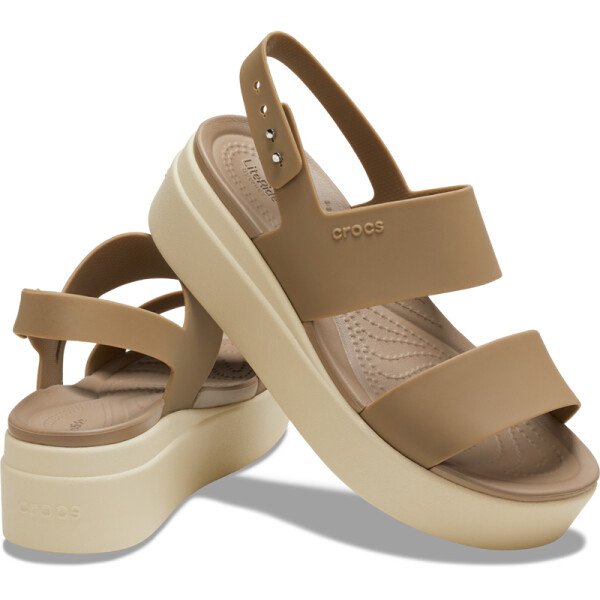 Sandalias Crocs Brooklyn Low Wedge Marrón