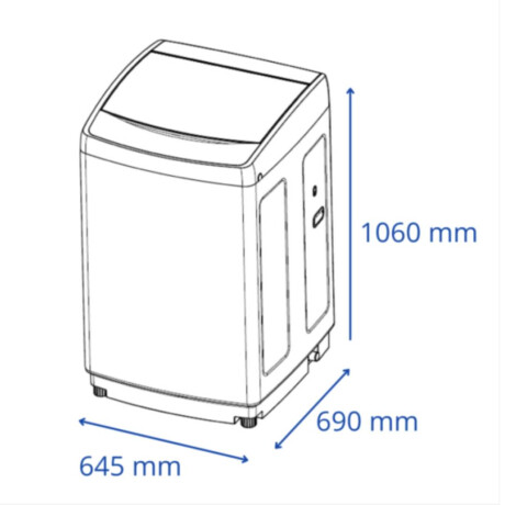 Lavarropas JAMES WMTJ 1580 15kg Gris