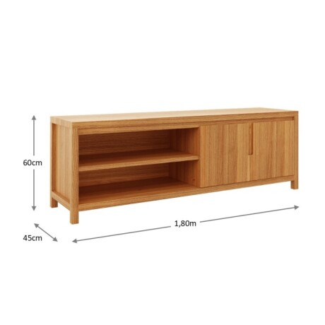 Rack 2 Puertas 1 Cajón Nature Rústico Cl U