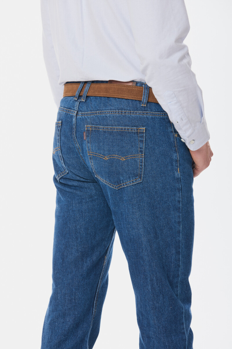PANTALÓN DE JEAN CLÁSICO - Azul 