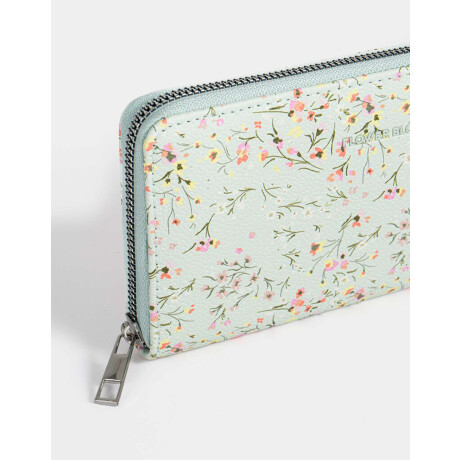 Billetera Fichero Flores Estampado Flores
