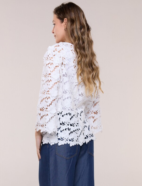 Chaqueta Encaje BLANCO