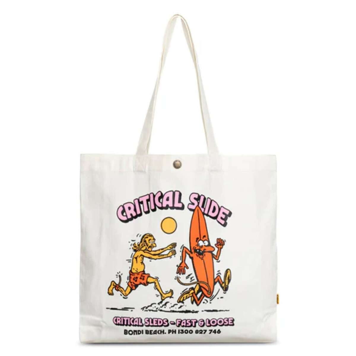 Bolso de mano Critical Slide Sleds Tote - Beige 