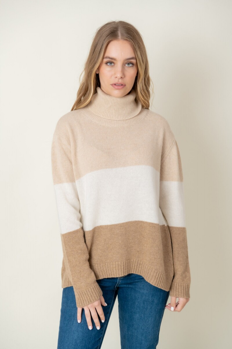 Sweater lana combinado - Neviee 