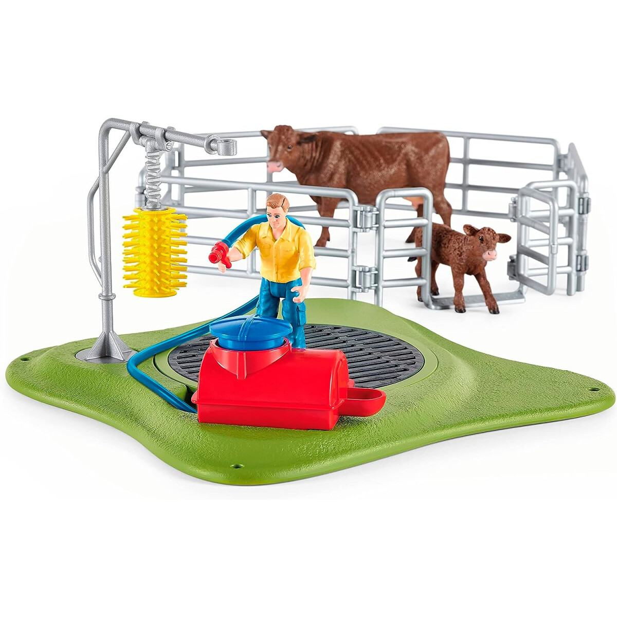 Juego Schleich Juguete Lavadero De Animales Vacas Granja 