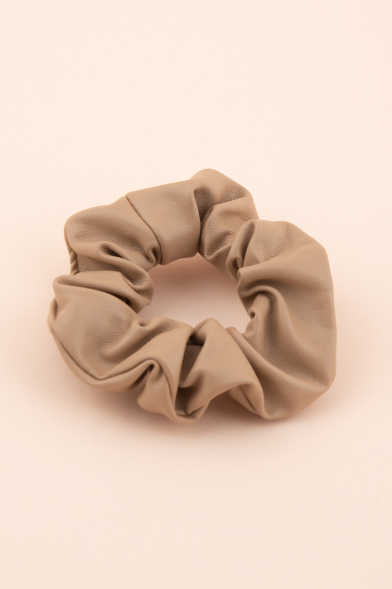 Scrunchie pu Beige