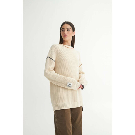 Buzo punto Frantesca Crudo