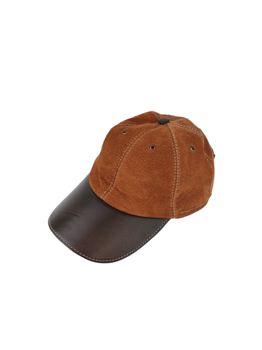 Gorro de cuero - Tostado 