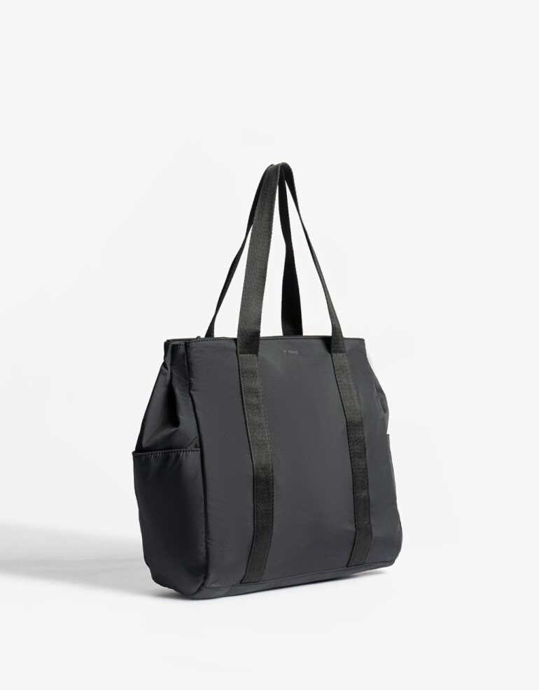 Shopper Nylon Shopper En Material Reciclado - Negro