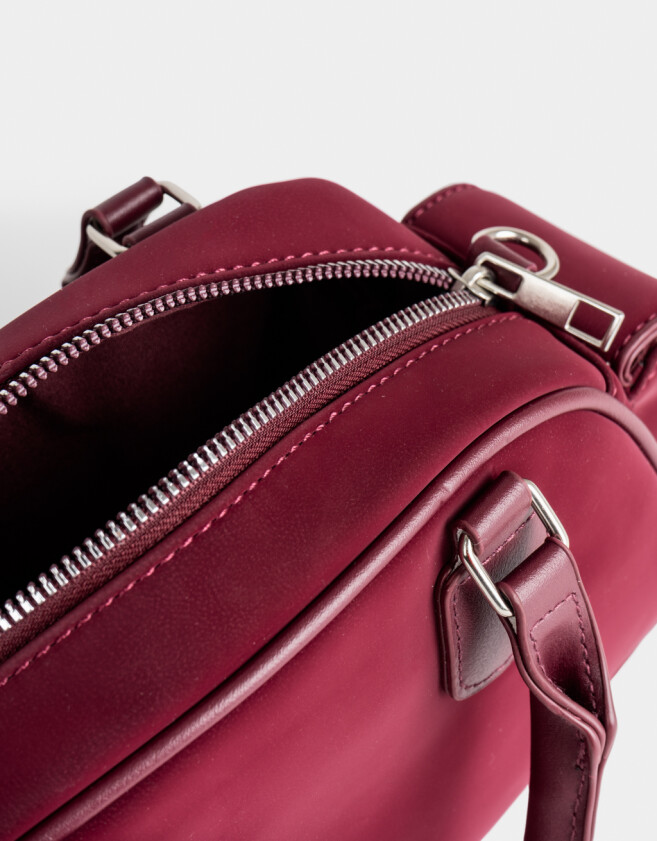 Bowling Cartera Bowling Con Charm - Rojo Burdeaux