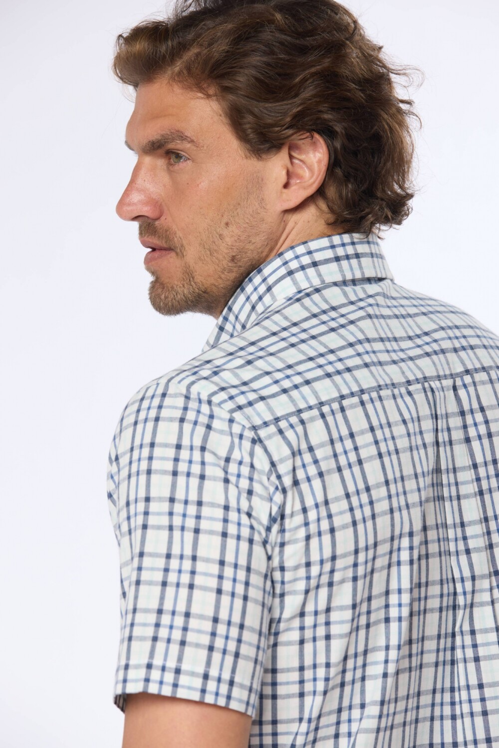 CAMISA SPORT A CUADROS Azul