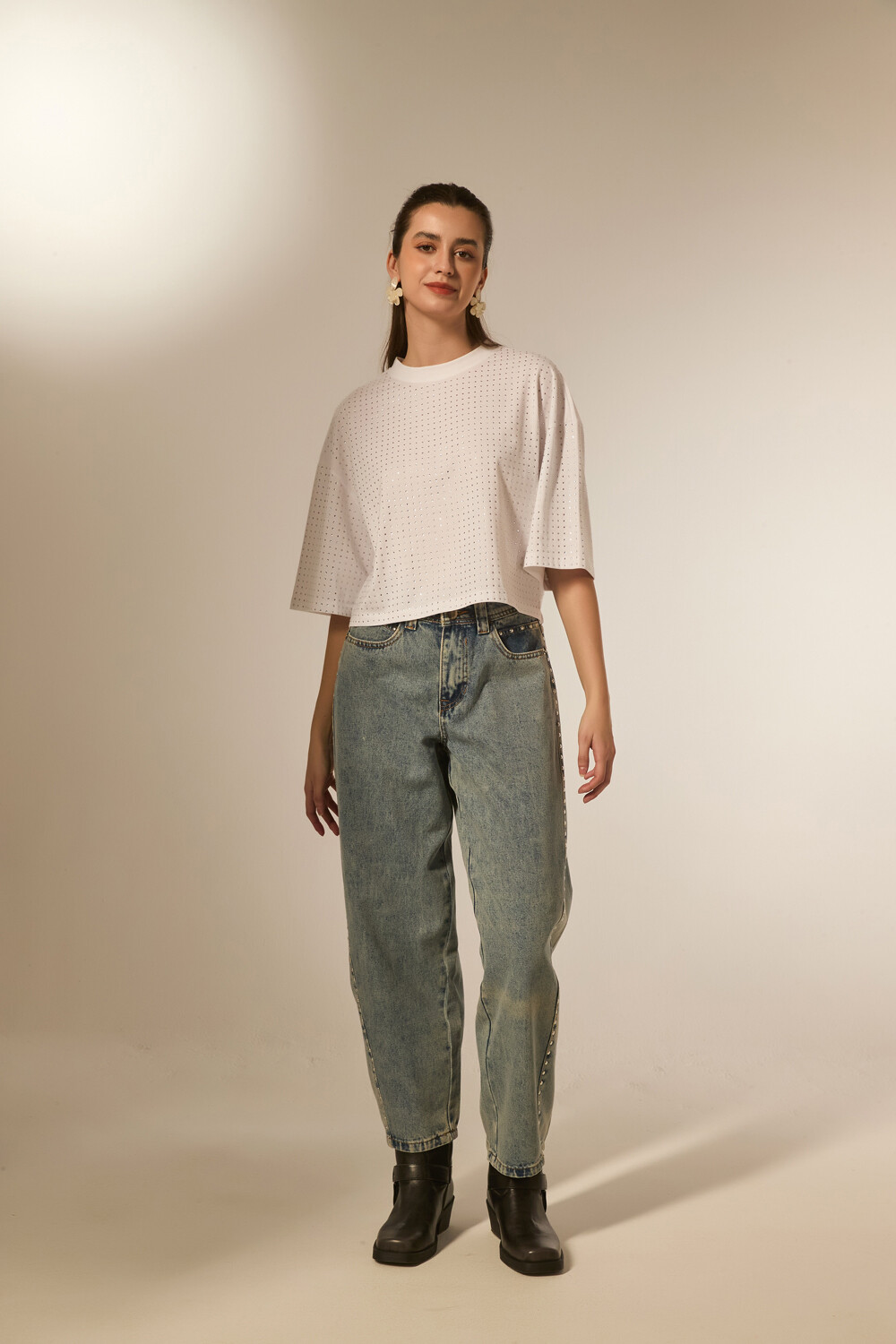 Pantalon Jurea Celeste Grisaceo