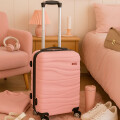Valija Rigida Carry On Con Mango Telescopico Rosa
