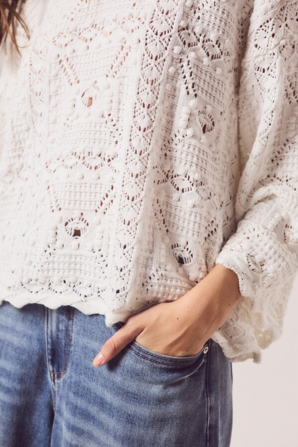 Sweater Textura Nácar
