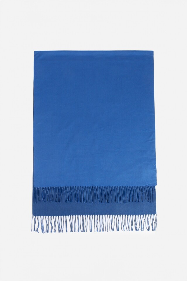 Pashmina bicolor azul marino
