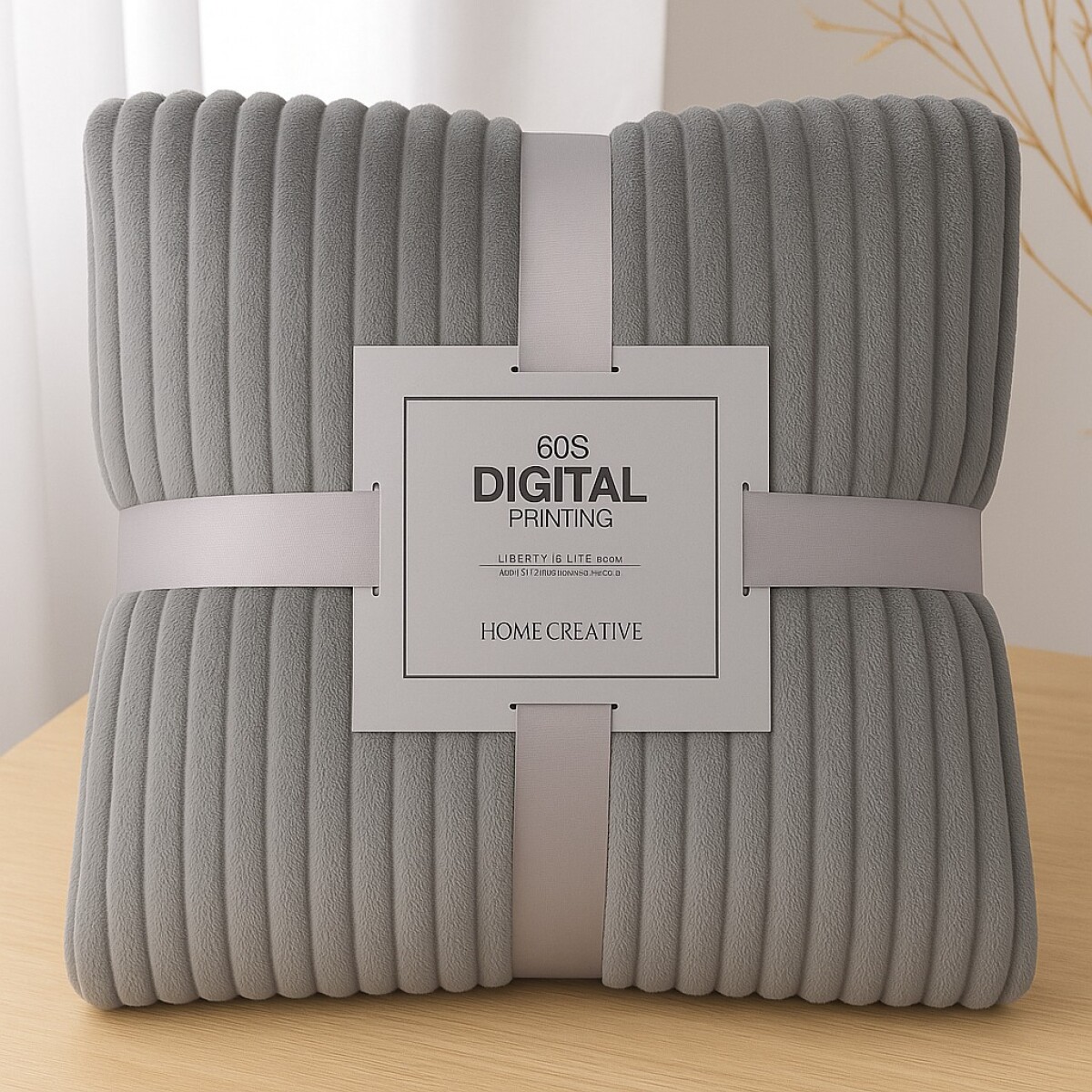 Manta Frazada Polar Suave Invierno 1 plazas Abrigada - Gris 