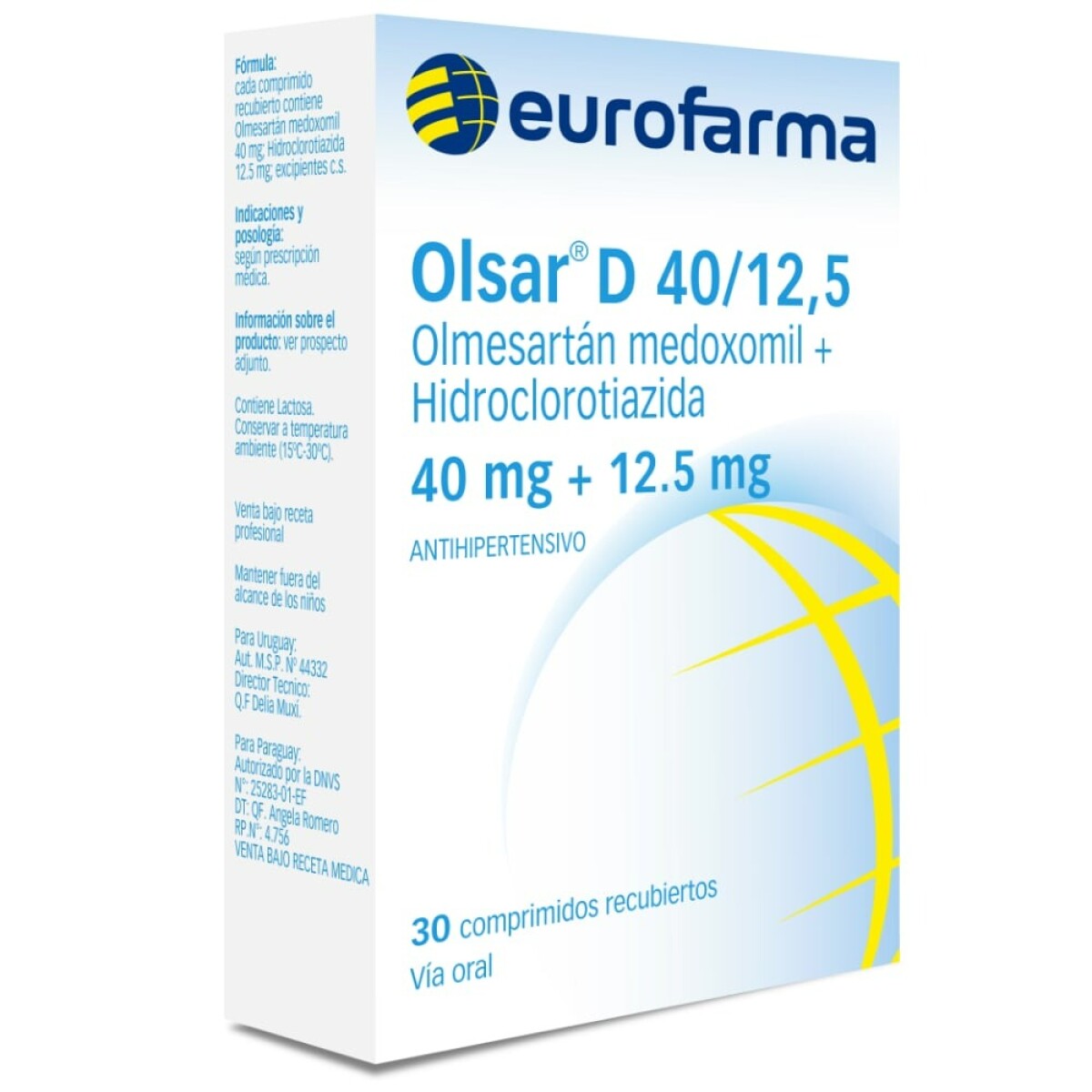 Olsar D 40/12.5mg 30 comprimidos 