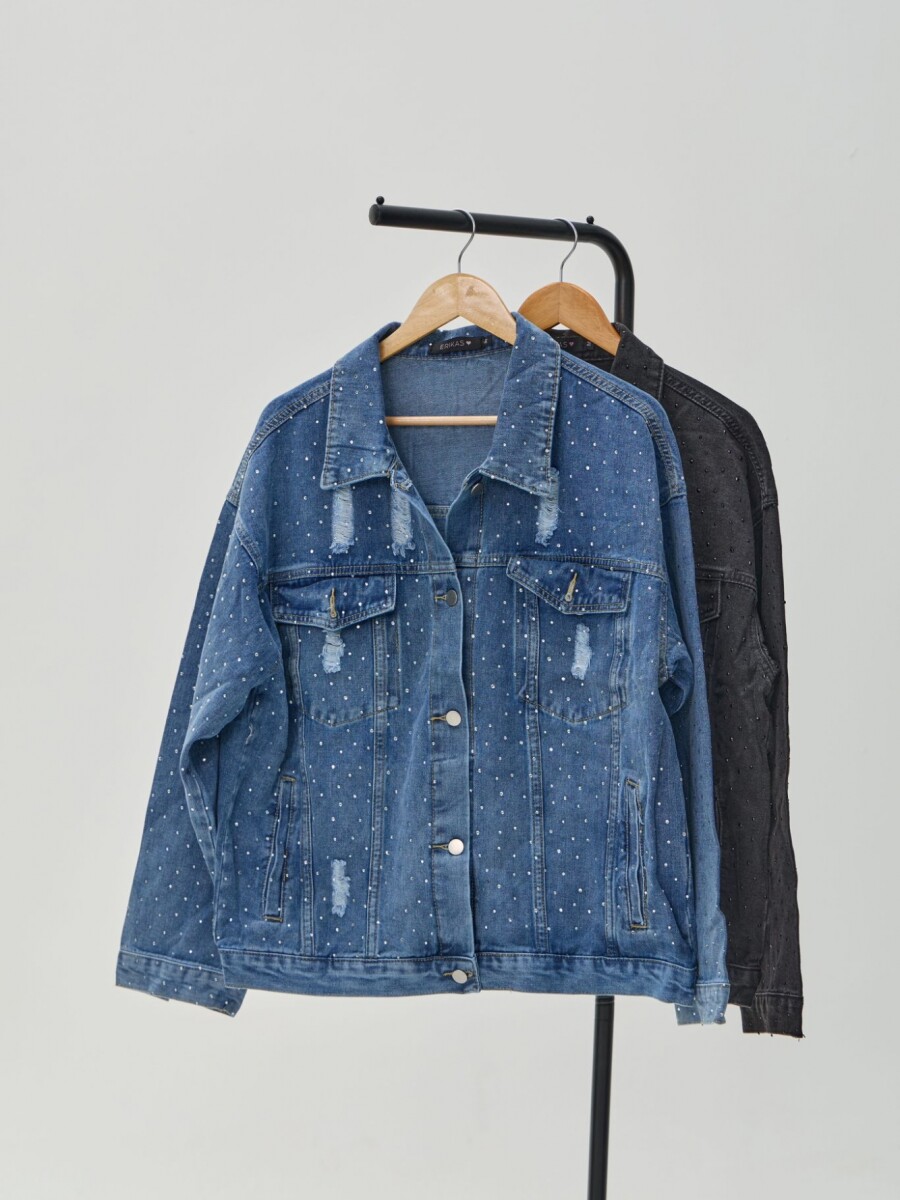 CAMPERA BRILLOS Azul