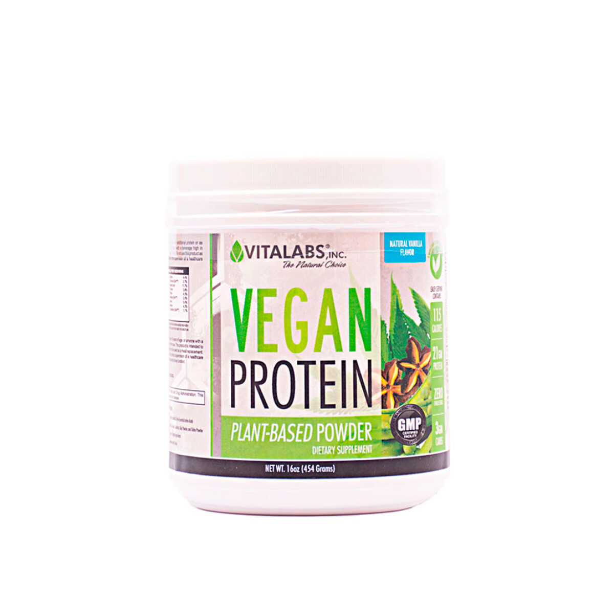 Vitalabs Vegan Protein 454g - Vainilla 