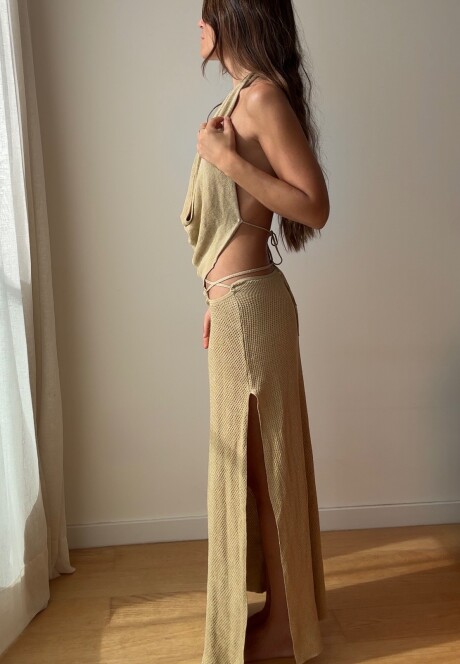 Falda Sicilia SS26 Gold