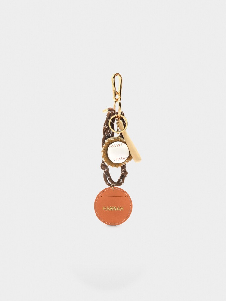 Llavero Charm De Béisbol multicolor