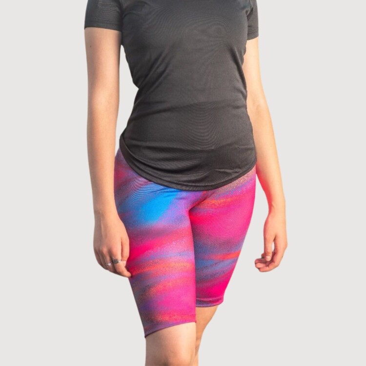 CALZA CICLISTA ESTAMPADA MULTICOLOR