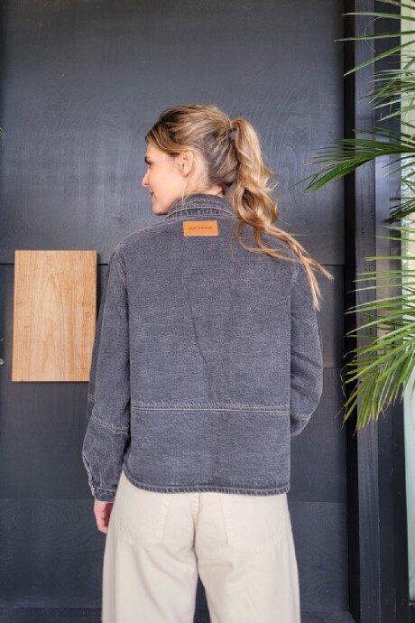 Sobrecamisa Brooklyn Denim Negro Picado