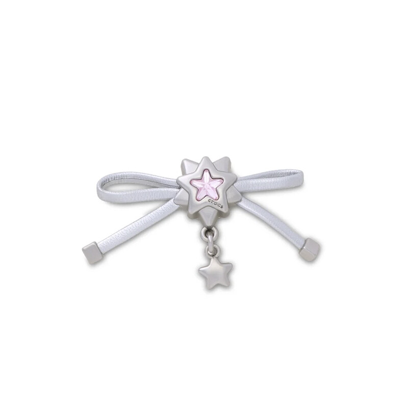 Jibbitz Charm™ Silver Bow And Star Dangle Multicolor
