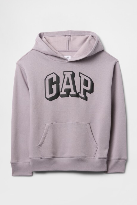 Buzo Canguro Logo Gap Niño Minimal Grey 906