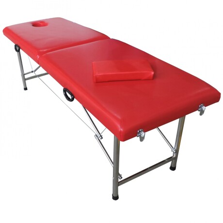 Camilla para Masajes Plegable Aluminio ROJO
