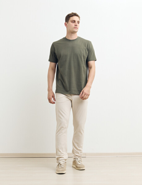 080380 PANTALON HARRINGTON LABEL Natural