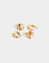 Aros Argollas Set Chunky Edition Set De Aros Argolla Chunky Edition - Dorado