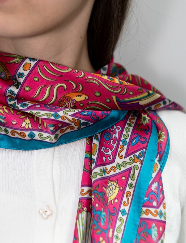 Bandana Printed MULTI/FUCSIA