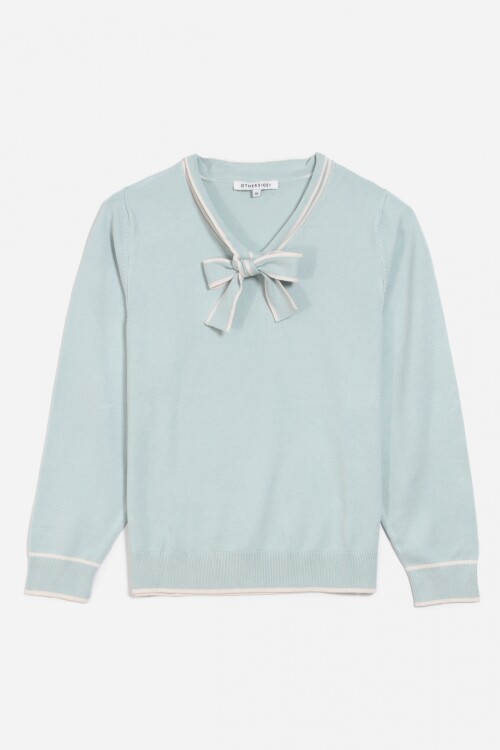 Sweater con corbatin CELESTE