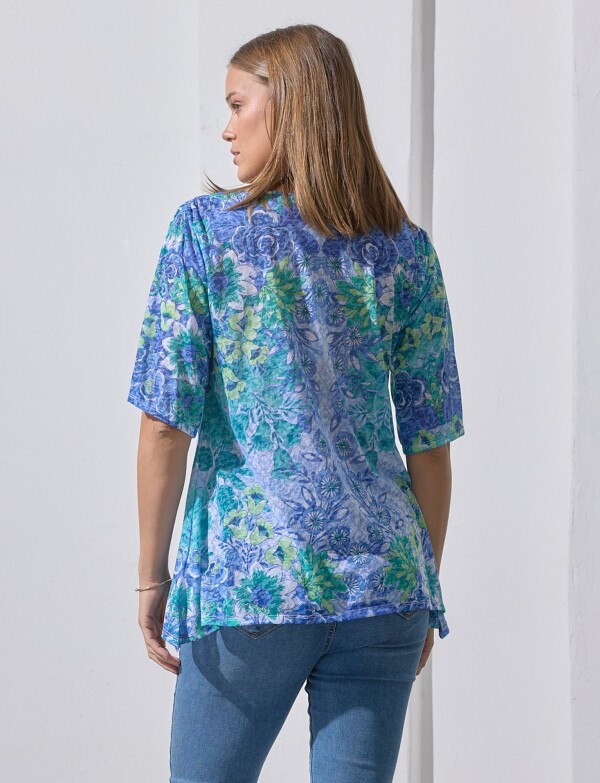 Blusa Brillos AZUL/MULTI
