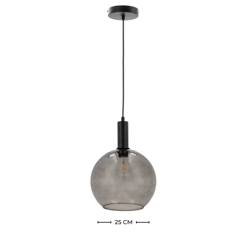 ARTEFACTO COLGANTE DECORATIVO PIREO Luminaria Colgante Pireo Medium Negra ø 25 cm