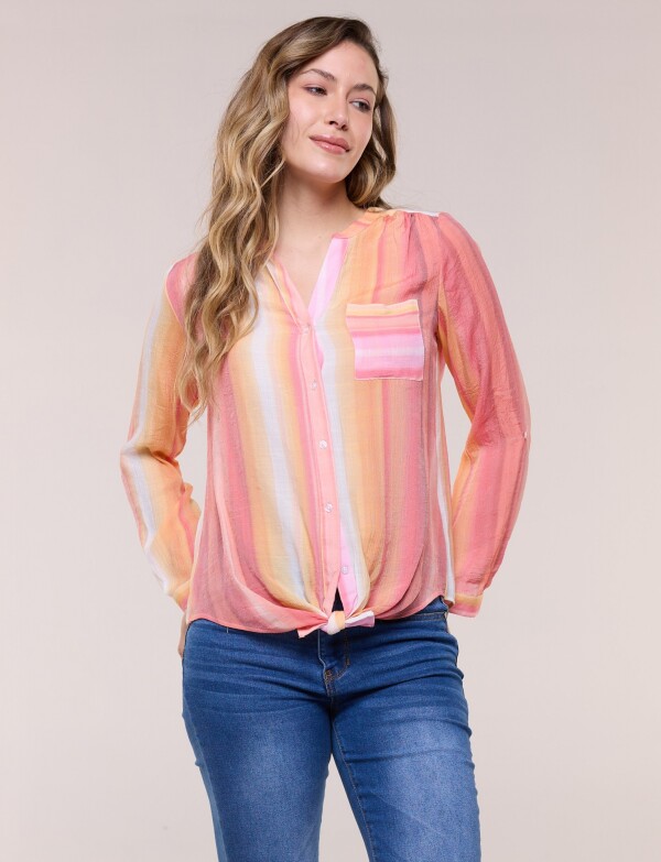 Blusa Nudo CORAL/MULTI