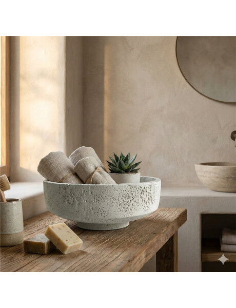 CENTRO DE MESA CON BASE STONE D20CM CENTRO DE MESA CON BASE STONE D20CM