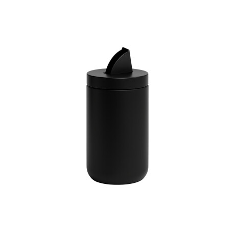 Yerbera acero inoxidable 380ml con tapa hermética Negro