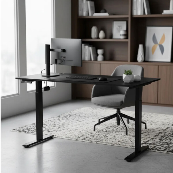 Escritorio Eléctrico 60x100 Altura Regulable NEGRO