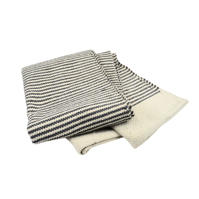 Alfombra 122x178cm NATURAL Y NEGRO