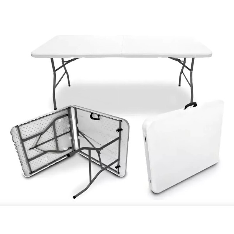 Mesa Plegable Valija 1.52m Jardin Camping Exterior Comedor Tipo Maleta Mesa Plegable Valija 1.52m Jardin Camping Exterior Comedor Tipo Maleta