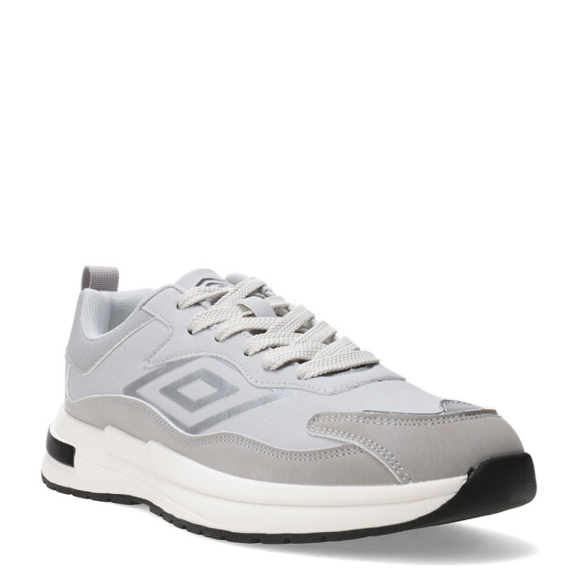 Championes de Hombre Umbro Refine Gris - Blanco