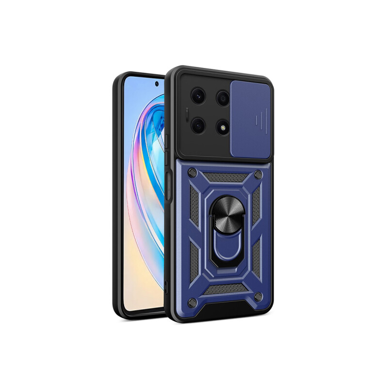 Protector para Honor X8a 4G cubre cámara y anillo color azul Protector Para Honor X8a 4g Cubre Cámara Y Anillo Color Azul