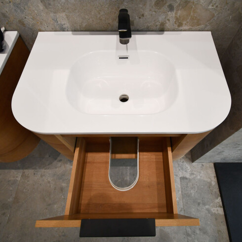 MUEBLE DUDER EN MDF COLOR MADERA OSCURA - 80x50x42cm GAMAS DE MARRON