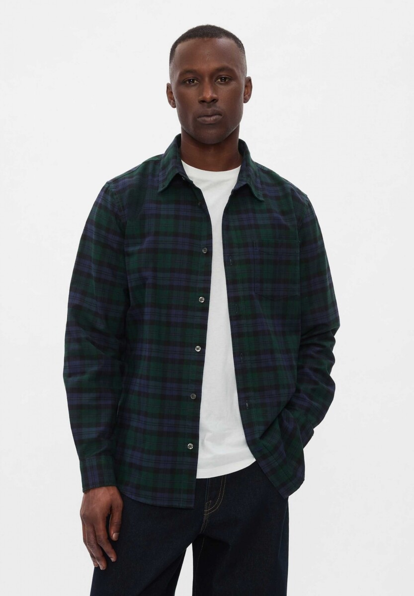 Camisa Standard Oxford Hombre - Blackwatch Plaid 